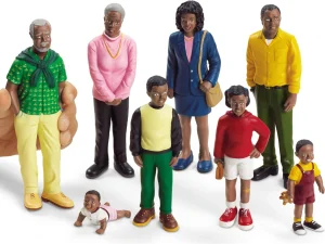 Educational Toys African Block People - Set Of 8