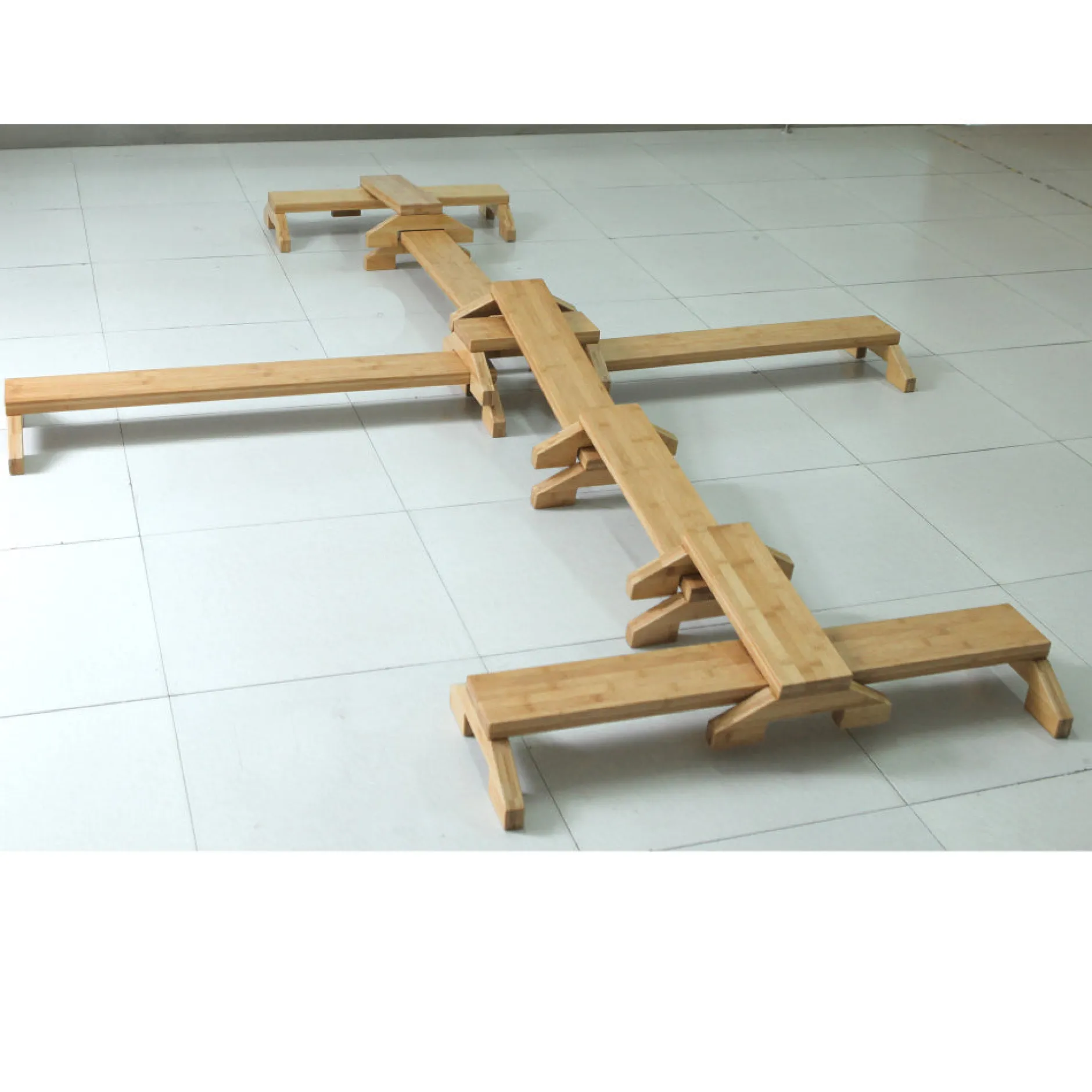 bamboo_balance_path_cm_wi_3.webp Educational Toys Bamboo Balance Path (8cm Wide - Set 9)
