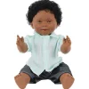 Educational Toys Boy Doll With Down Syndrome With Dark Skin