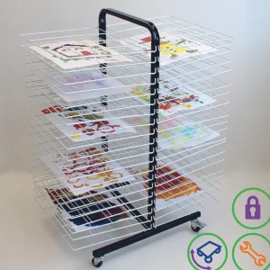 Educational Toys Drying Rack Mobile 40 Large Shelf