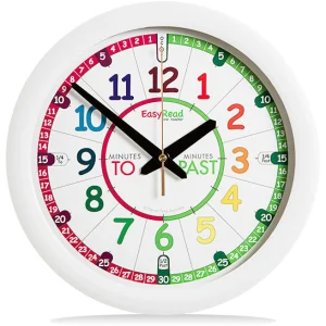 EasyRead Time Teacher Rainbow Wall Clock