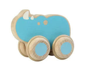 Educational Toys Eco-Friendly Push Along Rhino - REDUCE TO CLEAR!