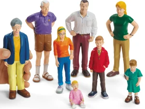 Educational Toys European Block People - Set Of 8