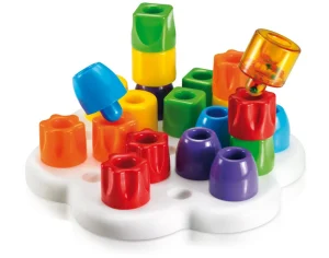 Quercetti Geokid Daisy-Shaped Peg Board Set
