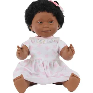 Educational Toys Girl Doll With Down Syndrome With Dark Skin