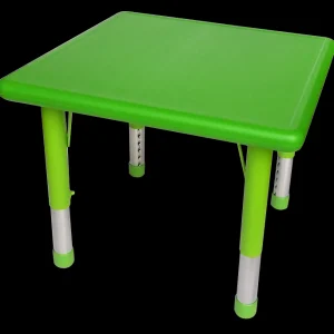 Educational Toys Green Square Plastic Table - Adjustable Legs