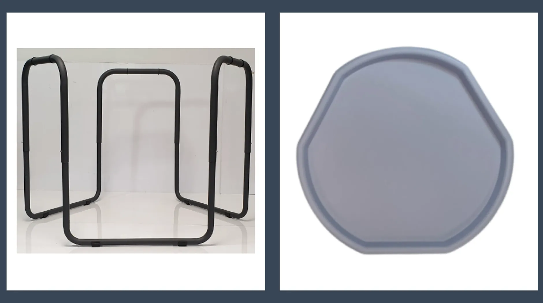 hexacle_tuff_tray_cm_and__3-4.webp Cheng Hexacle Tuff Tray (90cm) and stand - Ice Blue