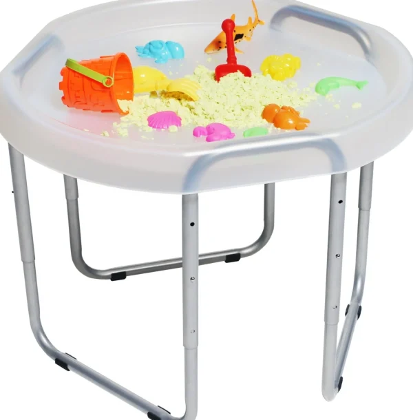Educational Toys Hexacle Tuff Tray (73cm) and stand - Clear