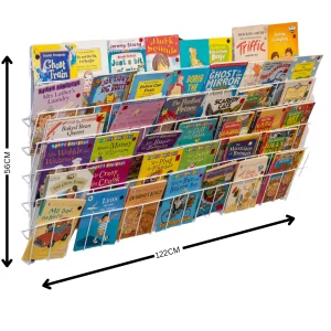 Educational Toys Horizontal Wall Book Rack (6 Shelves)