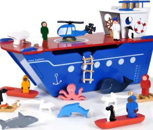 Educational Toys Large Wooden Polar Explorer Play Set