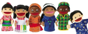 Lakeshore Lets Talk Multicultural Puppet Set (Set Of 6)