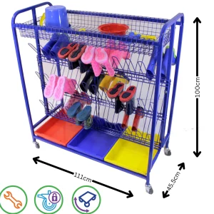 Educational Toys Mobile Welly Boot Storage Trolley