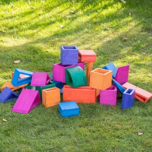 Educational Toys Outdoor Colour Hollow Block Set (27 Pieces)