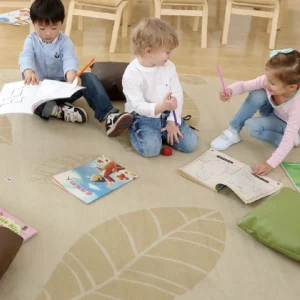 Educational Toys Oval Carpet (Leaf)