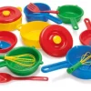 Educational Toys 16-Piece Plastic Pots and Pans Set - Reduced To Clear