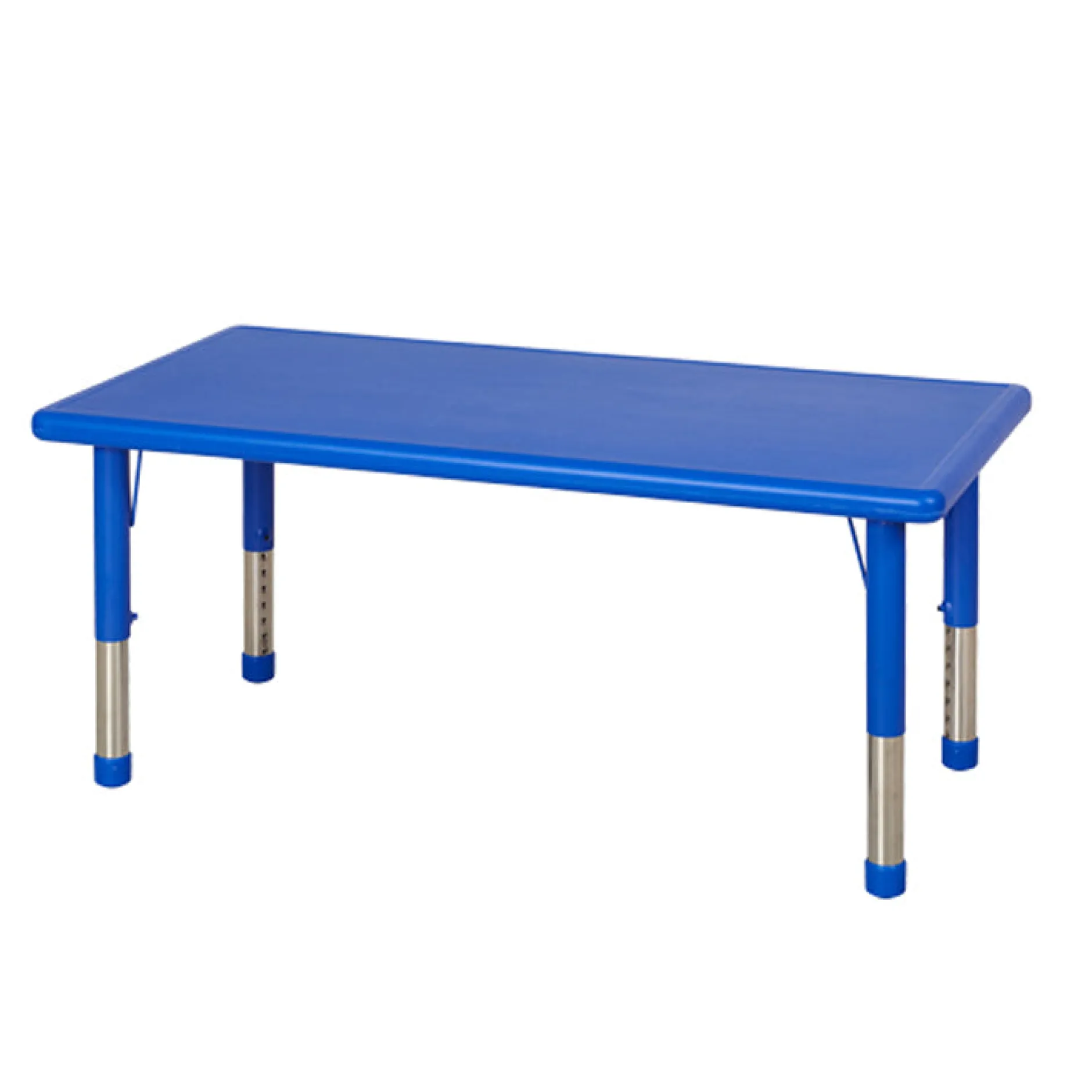 plastic_rectangular_table_1.webp Educational Toys Plastic Rectangular Table Blue with Adjustable Legs