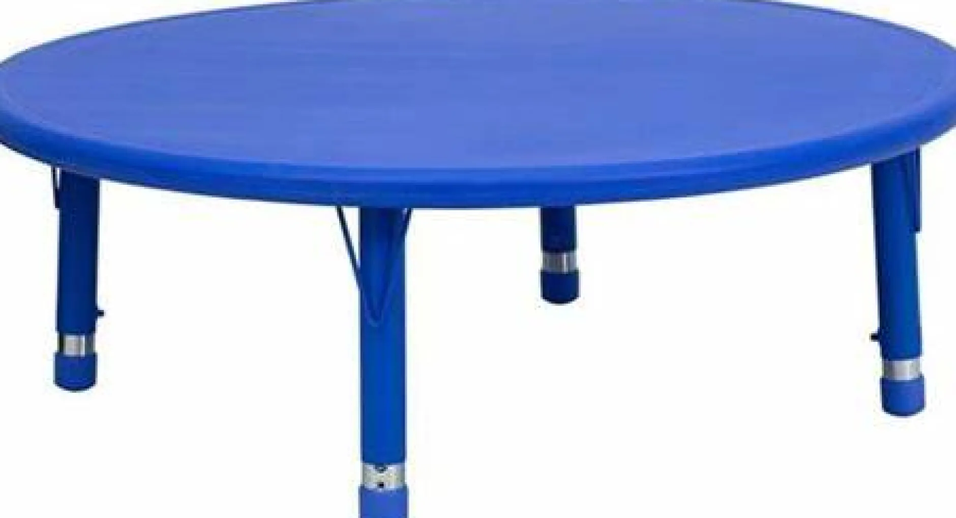 plastic_round_table_blue__0.webp Educational Toys Plastic Round Table Blue with Adjustable Legs