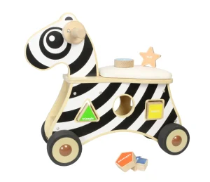 Cicada Ride-on Shape Sorter Zebra
