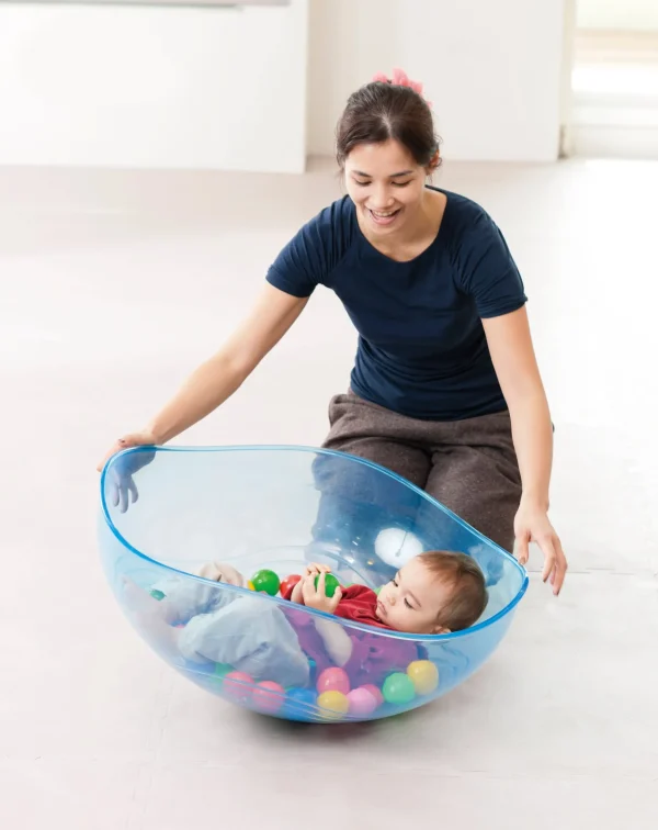 Weplay Rocking Bowl - Clear Blue