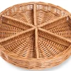 Educational Toys Round Wicker Tray - 6 Sections