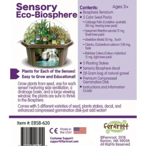 Silvercircle Sensory Eco-Biosphere Plant Dome with 5 Different Seeds