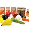 Educational Toys Set of 8 Plastic Food - Fruit & Veg - Reduced To Clear