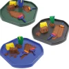 Riaar Set of 3 Tuff Trays (70cm) - Black, Blue and Green