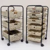 Educational Toys 3 Shelf Deep Tray Storage With Maize Baskets