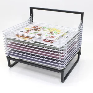Educational Toys 10 Shelf Spring Loaded Floor Drying Rack
