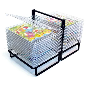 Educational Toys 30 Shelf Spring Loaded Floor Drying Rack