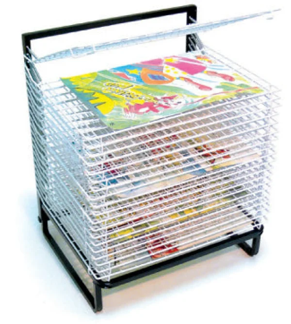 Educational Toys 20 Shelf Spring Loaded Floor Art Drying Rack