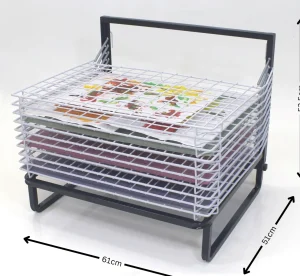 Educational Toys 10 Shelf Spring Loaded Floor Drying Rack