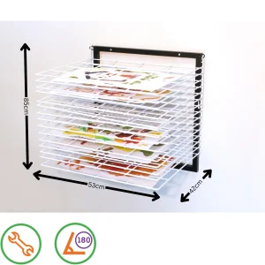 Educational Toys 15 Shelf Wall Mounted Drying Rack