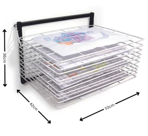 Educational Toys 10 Shelf Wall Mounted Drying Rack
