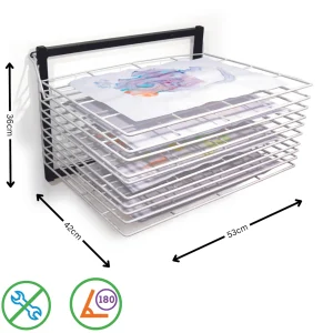 Educational Toys 10 Shelf Wall Mounted Drying Rack