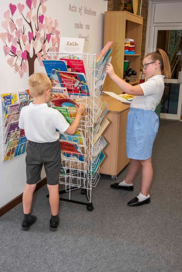 Educational Toys 3 Sided Mobile Book Stand