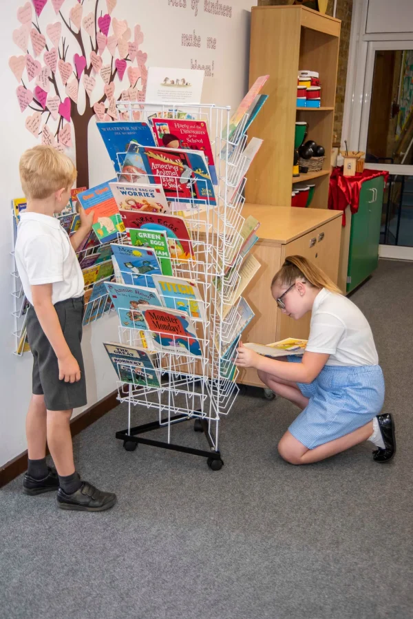 Educational Toys 3 Sided Mobile Book Stand