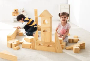 Weplay Softwood Effects Blocks 8cm Thick - Set Of 56