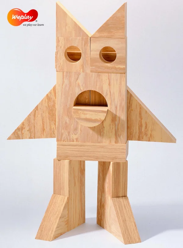 Weplay Softwood Effects Blocks 4cm Thick - Set of 68
