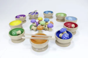 PRIME Toadstool Wooden Sorting Set - Reduced To Clear!