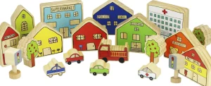Educational Toys Village Play Set - 20 Piece
