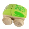 Educational Toys Wooden Beeping Push Along Frog
