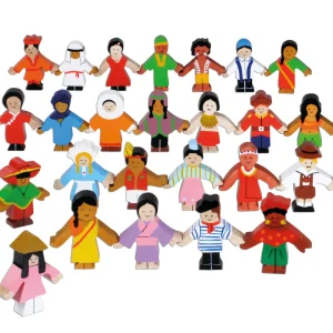 Sri Toys Wooden Children Of The World and Storage Bag