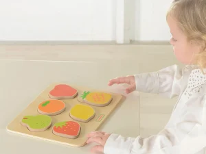 Educational Toys Wooden Chunky Fruit Puzzle - Reduced To Clear