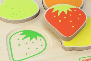 Educational Toys Wooden Chunky Fruit Puzzle - Reduced To Clear
