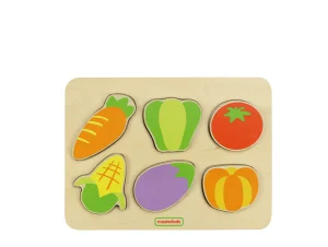 Masterkids Wooden Chunky Vegetable Puzzle - Reduced To Clear!