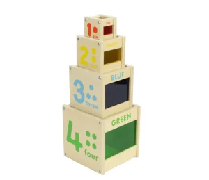 Educational Toys Wooden Colour Discovery Stacking Cubes