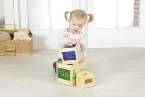 Educational Toys Wooden Colour Discovery Stacking Cubes