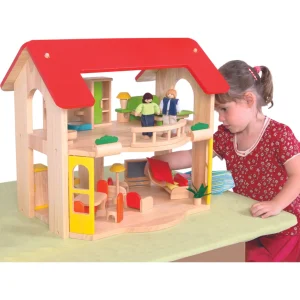 Educational Toys Wooden Dolls House And Furniture