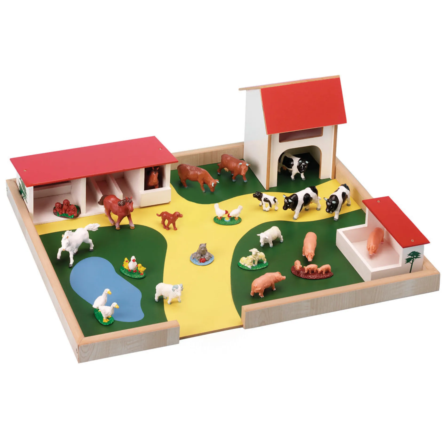 wooden_farm_amp_farm_anim_0-1.webp Hape Wooden Farm & Farm Animals Set